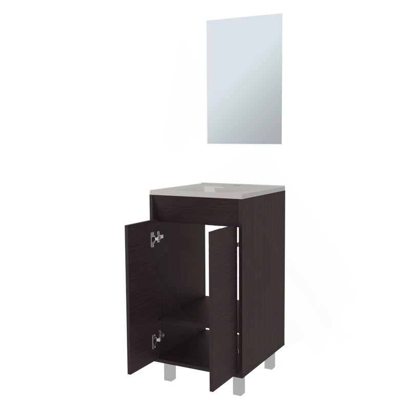 Armoire de salle de bain Saratoga avec 2 portes, blanc