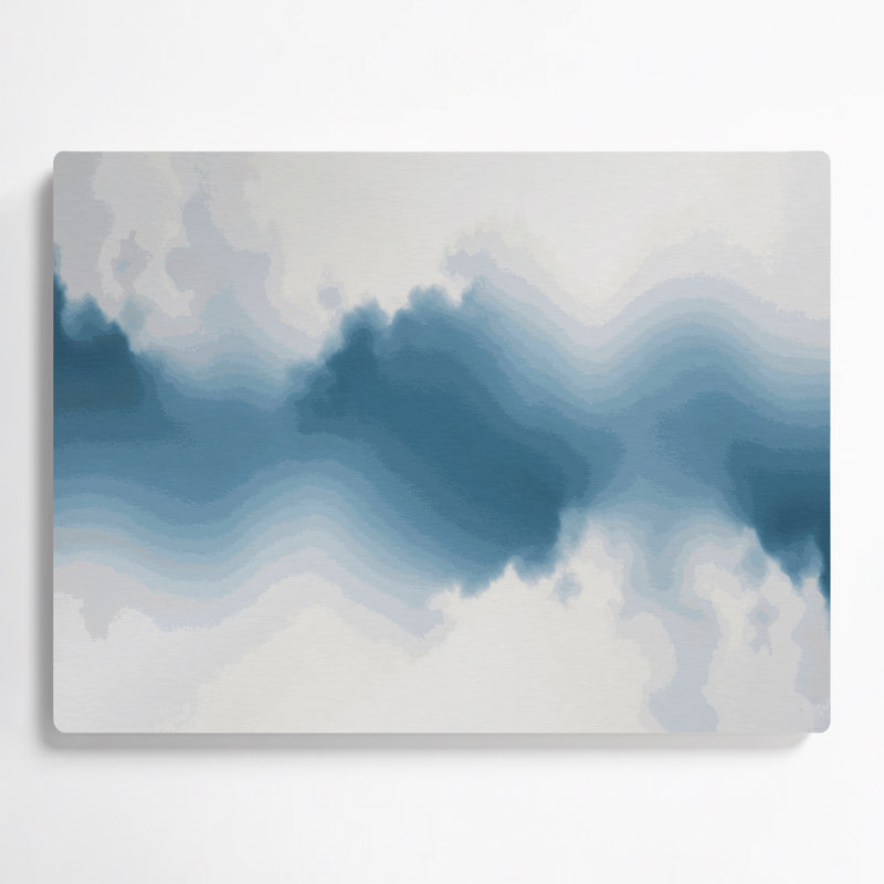 Minimalisme 92, art mural gris en métal, H 11 po x l 14 po