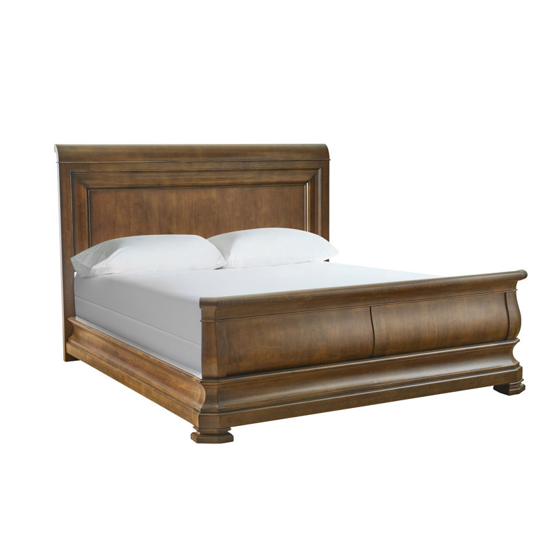 New Lou Solid Wood Bed, California King