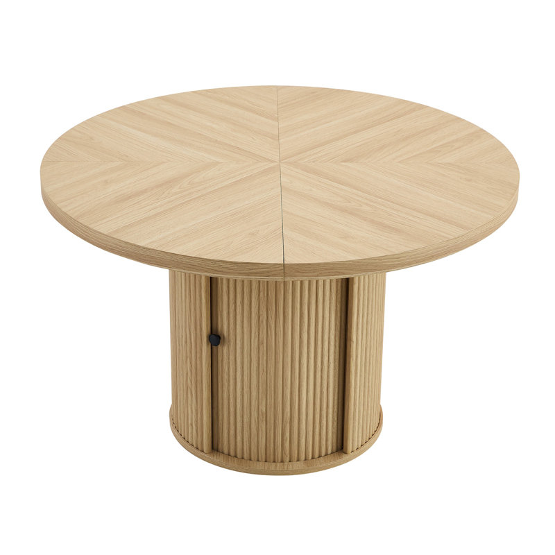 47.2-inch round dining table, Wood