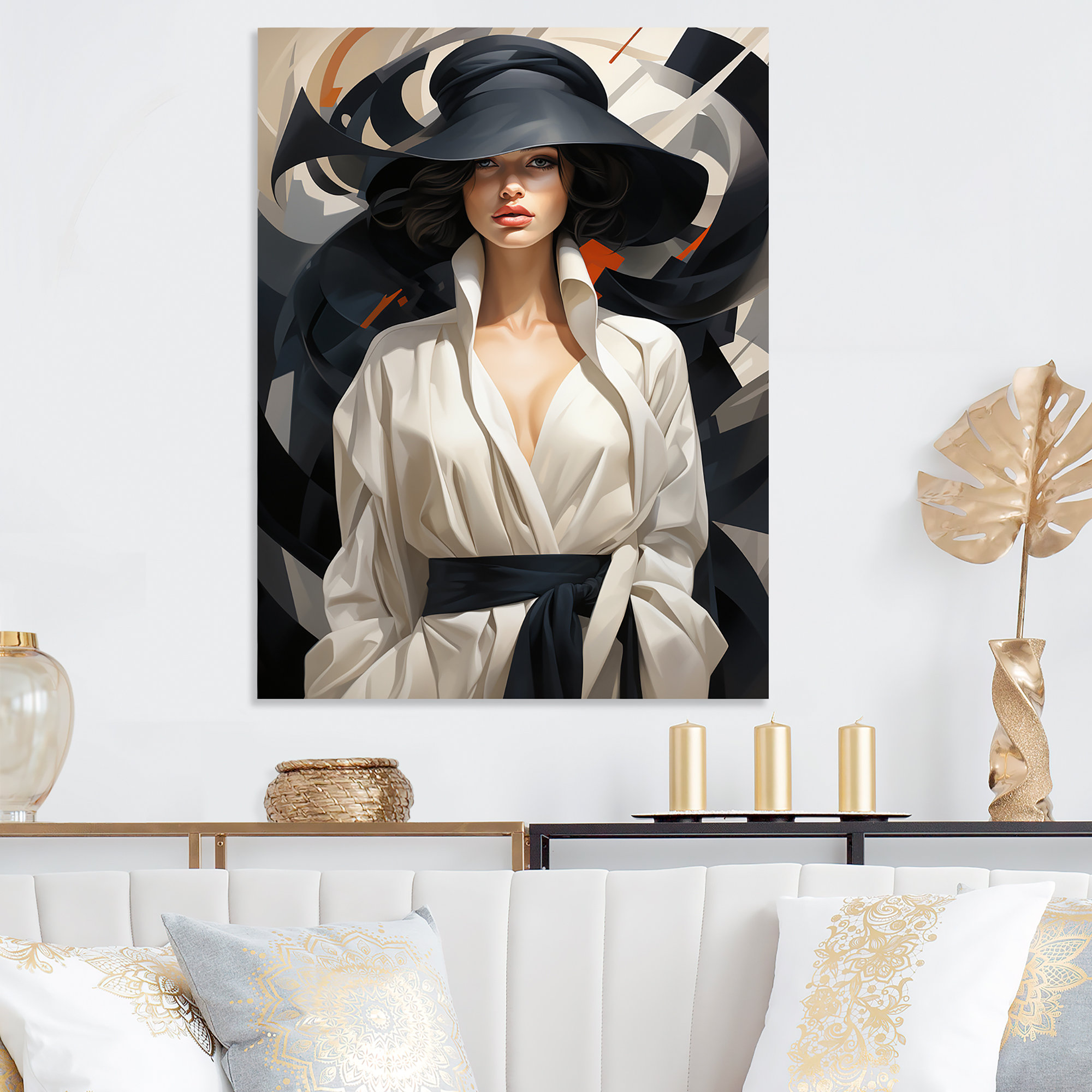 Mercer41 Black And White Haute Couture Fashion Woman I Fashion