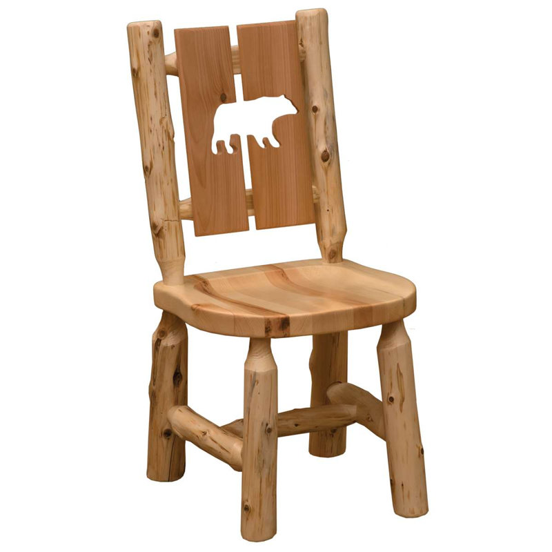 Chaise d'appoint en cèdre Fireside Lodge, Ours, Naturel