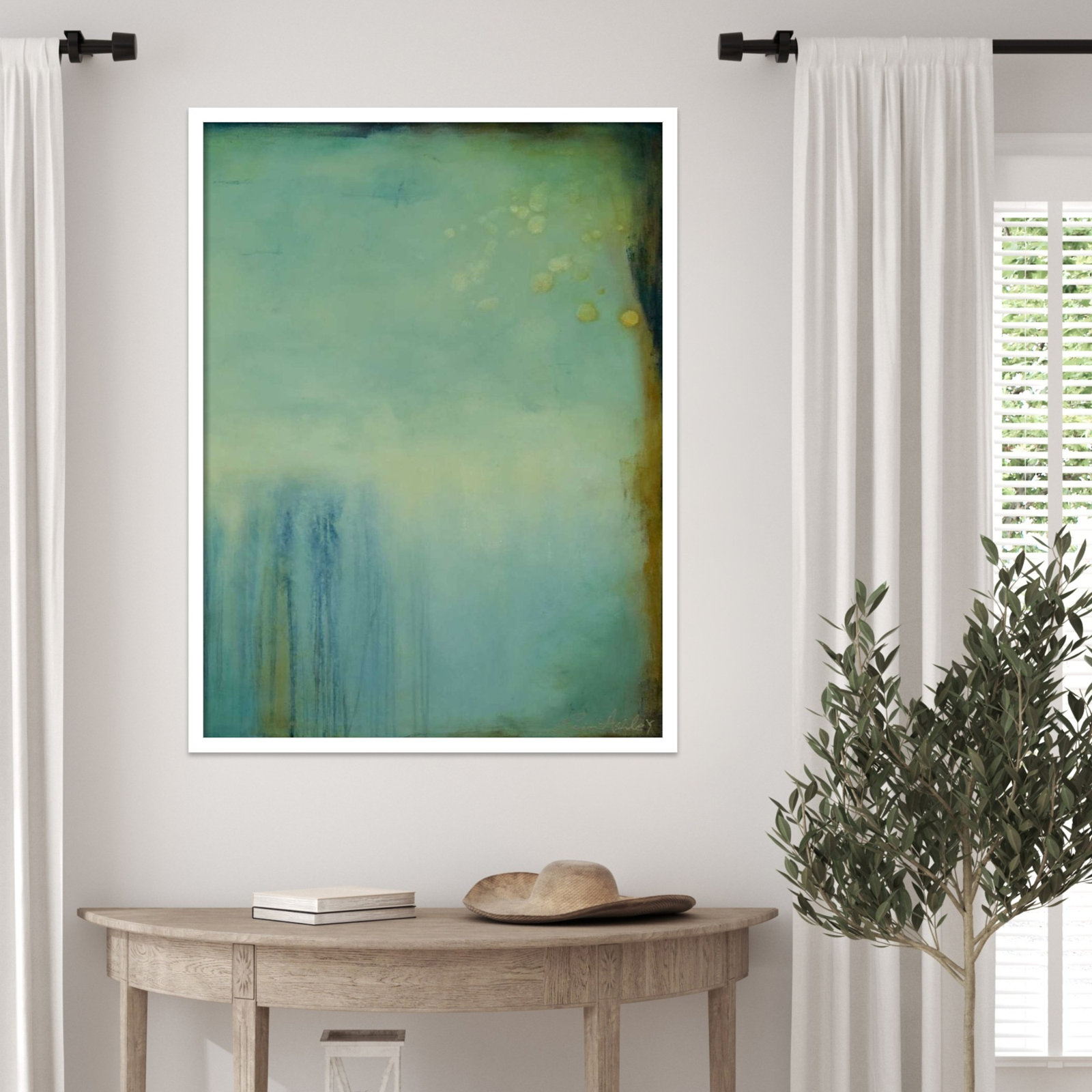 Whispering Souls II Print by Erin Ashley, 33" H x 25" W, White