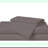 Luxury Grey Percale Queen Bedding Set - 4 Piece Solid Sheet & Pillowcase Collection
