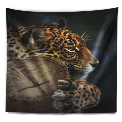 Tapisserie jaguar relaxante Animal