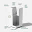 Block Series Pedestal Planter-20733611-15304612