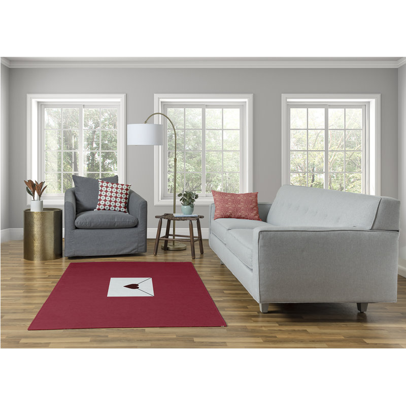 Tapis en chenille Love Love, Rectangle 4 pi x 6 pi