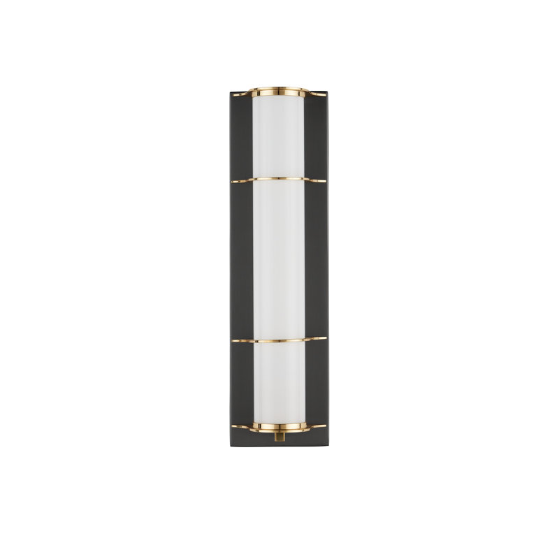 Blaine 1 - Light Bath Sconce, Oil Rubbed Bronze/Polished Brass