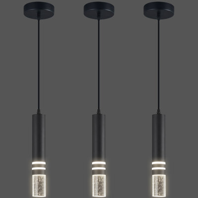 Modern Crystal Kitchen Island Pendant Light Fixtures Mini LED Pendant Lighting for Over Sink,Living Room and Bedroom