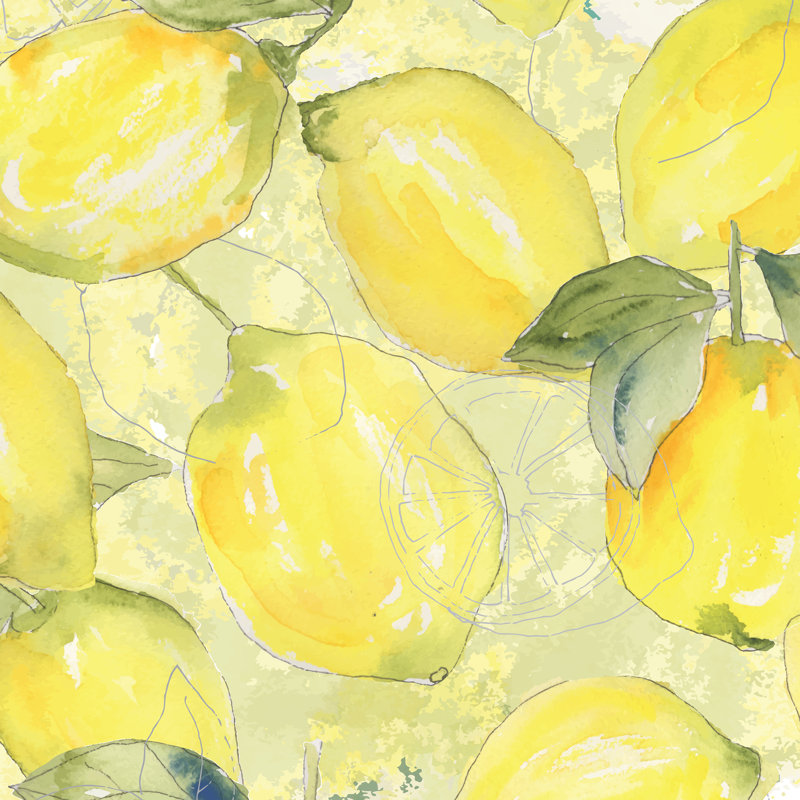 Mélange de citron II, H 30 po x l 30 po x P 1,25 po