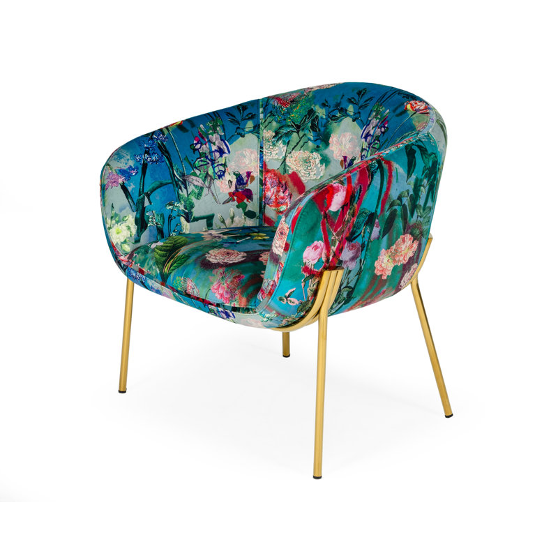 Winbush Velvet Barrel Chair