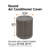 Jaylon Water-Resistant 34" Round Air Conditioner Cover