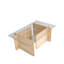 Table basse moderne, couleur saphir, 41,3 po x 15,7 po x 25,6 po | Panneau de particules 100% mélaminé, épaisseur: 0,7 pouce | Conception élégante, assemblage facile, idéal pour le salon et les espaces contemporains
