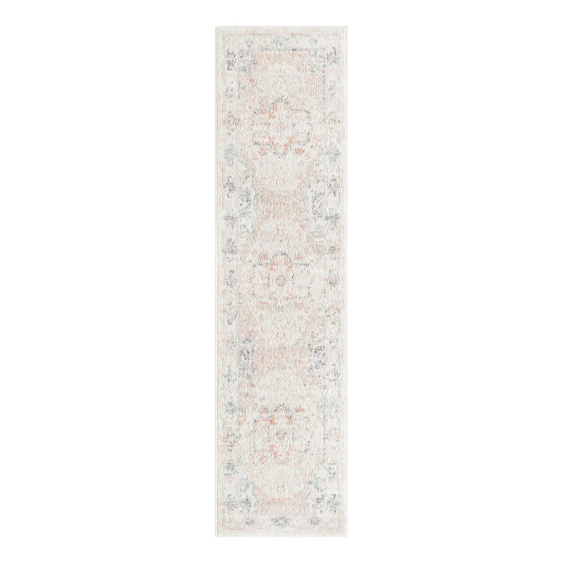 Hagood Oriental Area Rug in Ivory, Runner 2' x 7'1"