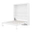 Grand lit escamotable mural avec tablettes