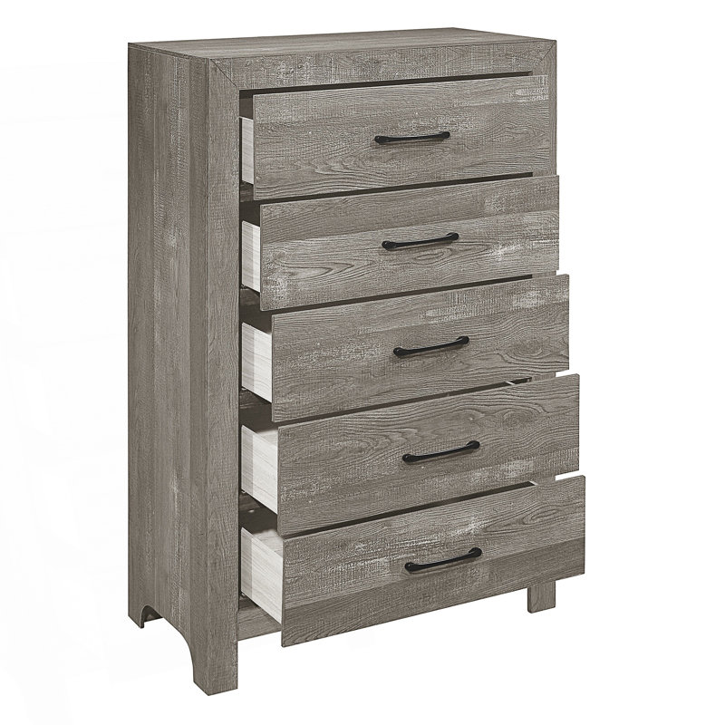 Commode de style rustique avec tiroirs de rangement, armoire de rangement