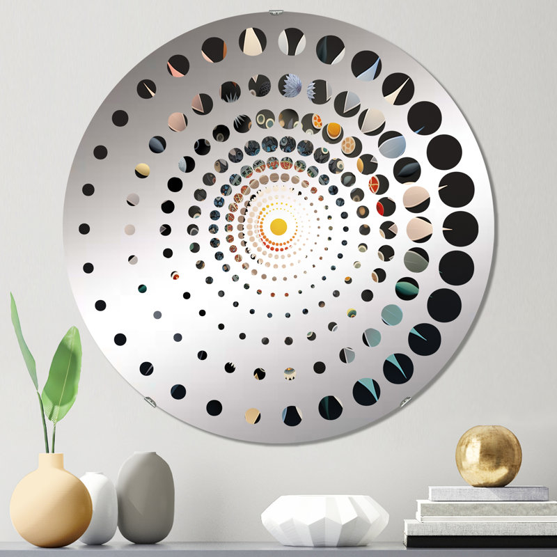 Dazay - Miroir mural spiralé, 23,6 po x 23,6 po