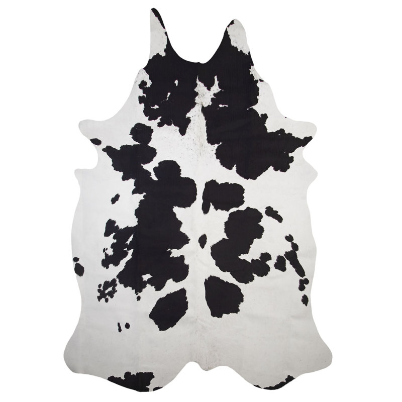 Carstens, Inc. Faux Cowhide Printed (Hairless) Rug, Large 5ft x 6.5ft, Holstein, Large, Holstein