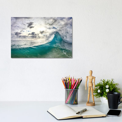 Aqua Fold by Sean Davey - Gallery-Wrapped Canvas Giclée on Canvas