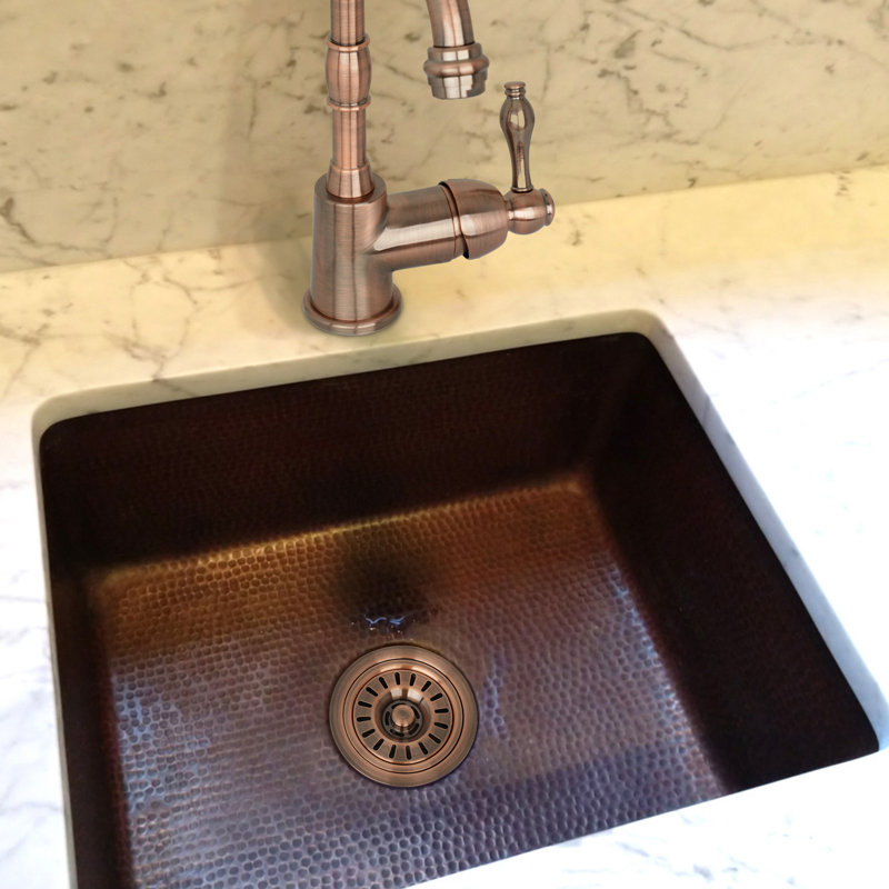 4.5'' W Basket Strainer, Antique Copper
