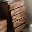 Commode à cinq tiroirs Walnut Wave