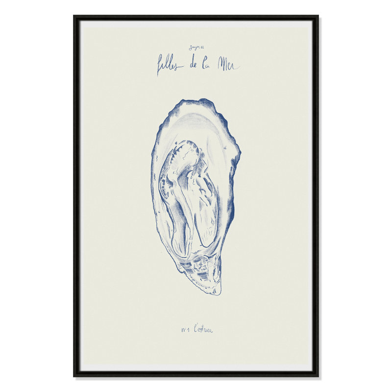 «Filles de la mer I» par Mora, H 37,5 po x l 25,5 po, Flottant espresso