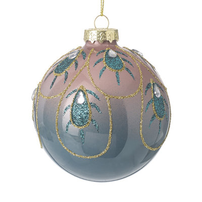8cm Glass Bauble