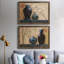 Asian Calm I - ensemble de 2 peintures sur toile encadrées-952334731-952334720