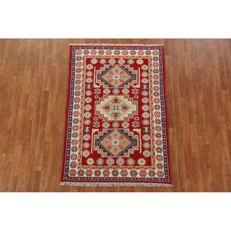 One-of-a-Kind 4' X 5'10" New Age Wool Area Rug in