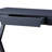 Console Table In Charcoal, With X-shaped Base And Handy Storage Drawer Rectangular Charcoal Practical