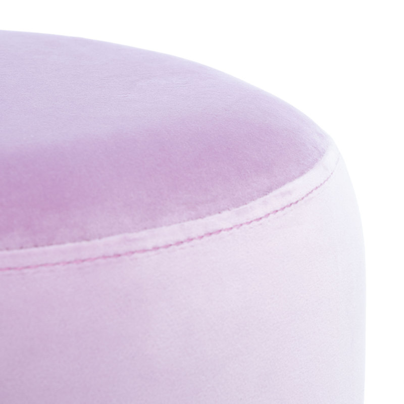Tanzeela Velvet Ottoman, Lilac Velvet