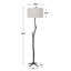 Lampe sur pied traditionnelle 68,5 po Charlana
