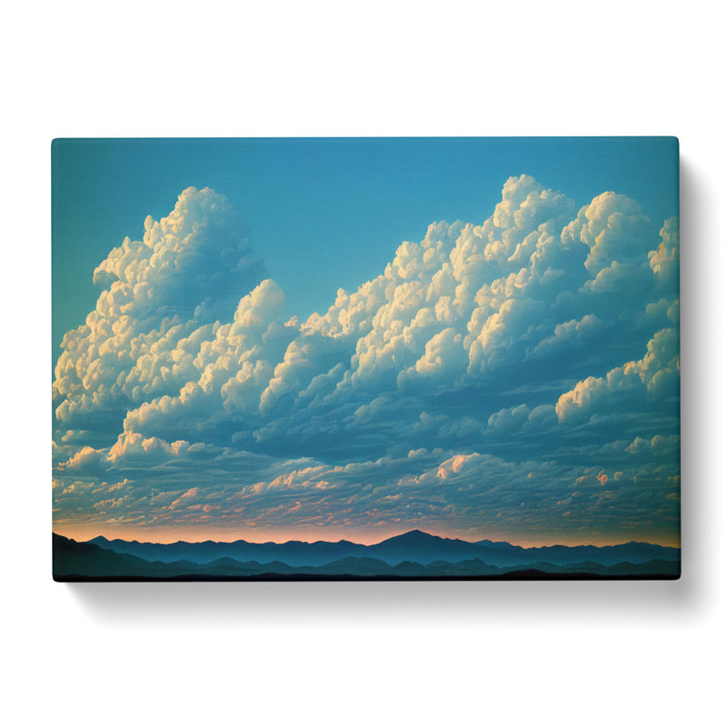 Quirky Clouds - Wrapped Canvas, 40cm H x 60cm W x 3cm D