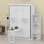 Lit escamotable avec armoire murale cachée-512353321