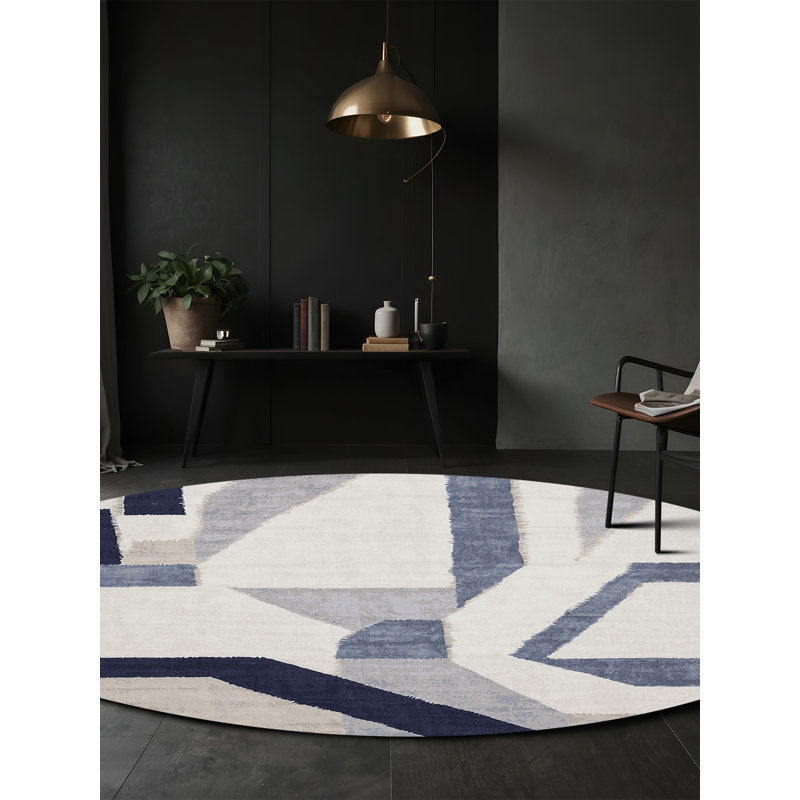 Machine Washable Gray Area Rug