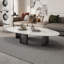 Table basse en marbre en forme de goutte de style luxueux-2105581499