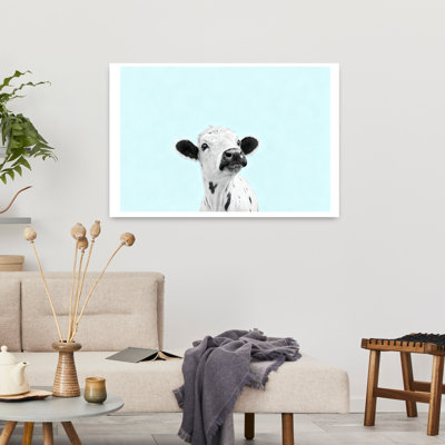Art contemporain, vache rétro, art mural