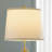 Modern Brass Floor Lamp For Living Room, 55-65.2 Inches Tall, Adjustable, 3-Color Light With White Lampshade, Includes 9 Watts LED. Suitable For Bedrooms, Reading Rooms, Offices, And Children's Rooms.-1975252384