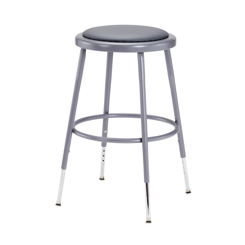 Tabouret NPS, H 19 po à H 27 po, Gris