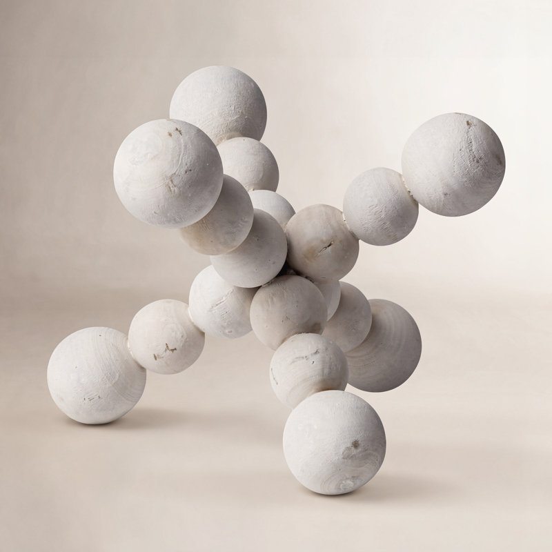 Sculpture de page, H 7 po x l 7 po x P 7 po, Blanc