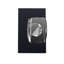 Bravura 927-8 Dummy Rectangular Glass Knob on Rectangular Contemporary Rose in Satin Brass-708420773