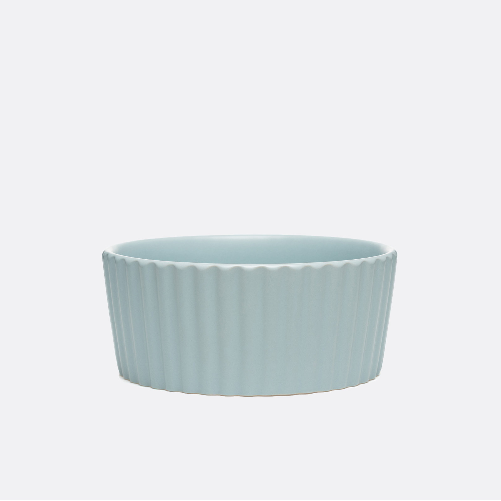Ripple Ceramic Dog Bowl, Cloud, Large