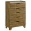 Packard Medium Oak 4-piece Bedroom Set-133937805-133937808