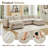 37.4" Heffernan Accent Chair Modular Sectional Sofa-110585189