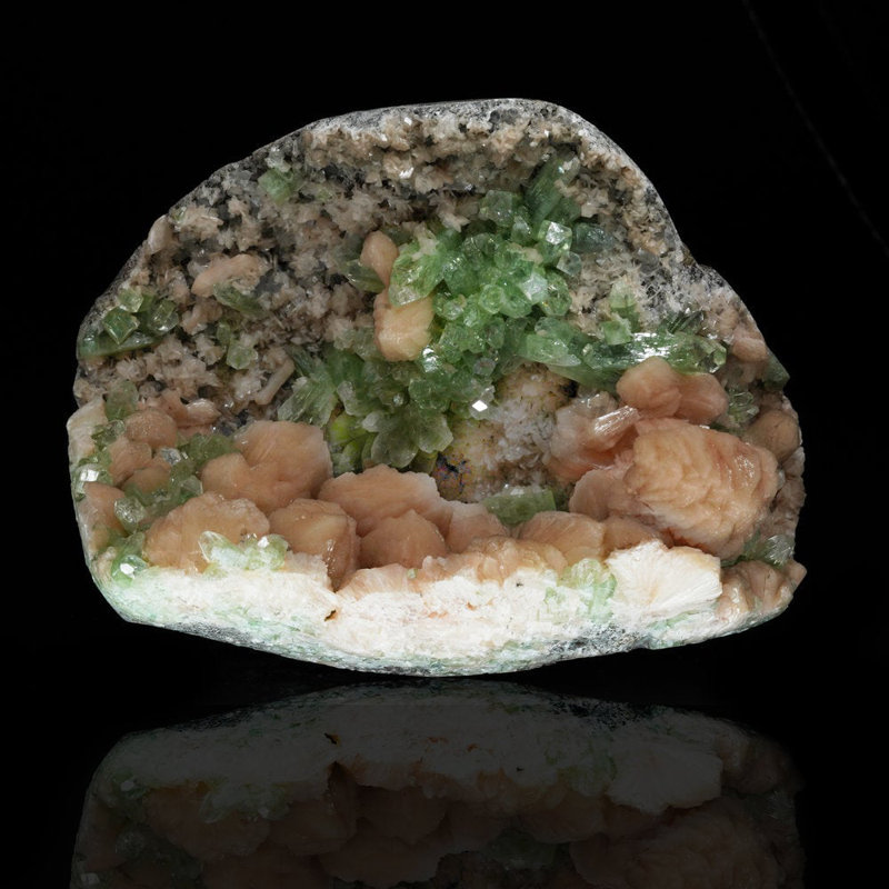 Vert apophyllite de Jalgaon, Inde