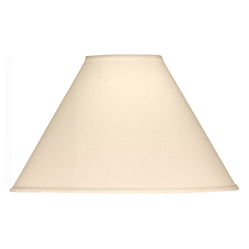 Abat-jour empire en tissu 13 po H beige