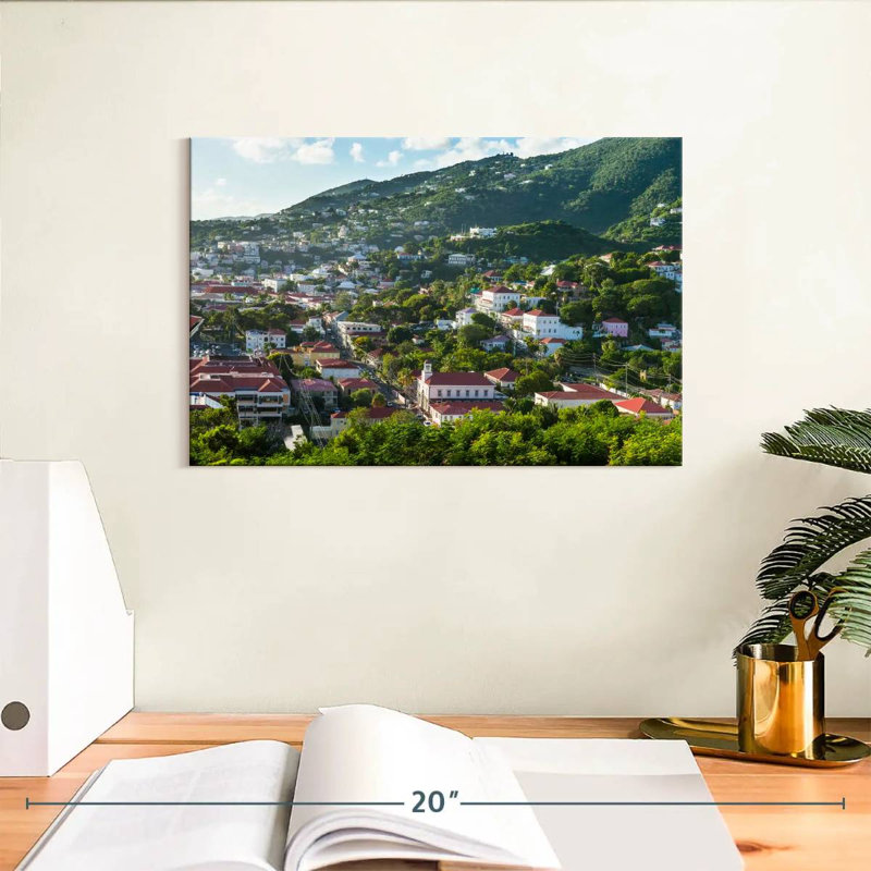 Rorry Charlotte Amalie Cityscape, 8" H x 12" W