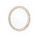 Hyson Round Solid And Engineered Wood Beveled Wall Mirror