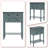 Fahari 23.72'' Compact Freestanding Wooden Console Table with 3 Drawers and a Bottom Shelf-1082988714