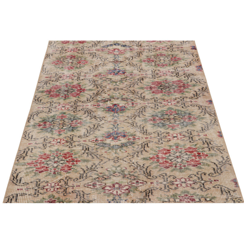 One-of-a-Kind 3'4" X 4'6" Hand Hooked Area Rug
